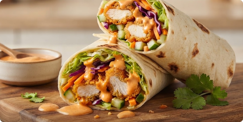 Bang Bang Chicken Wrap